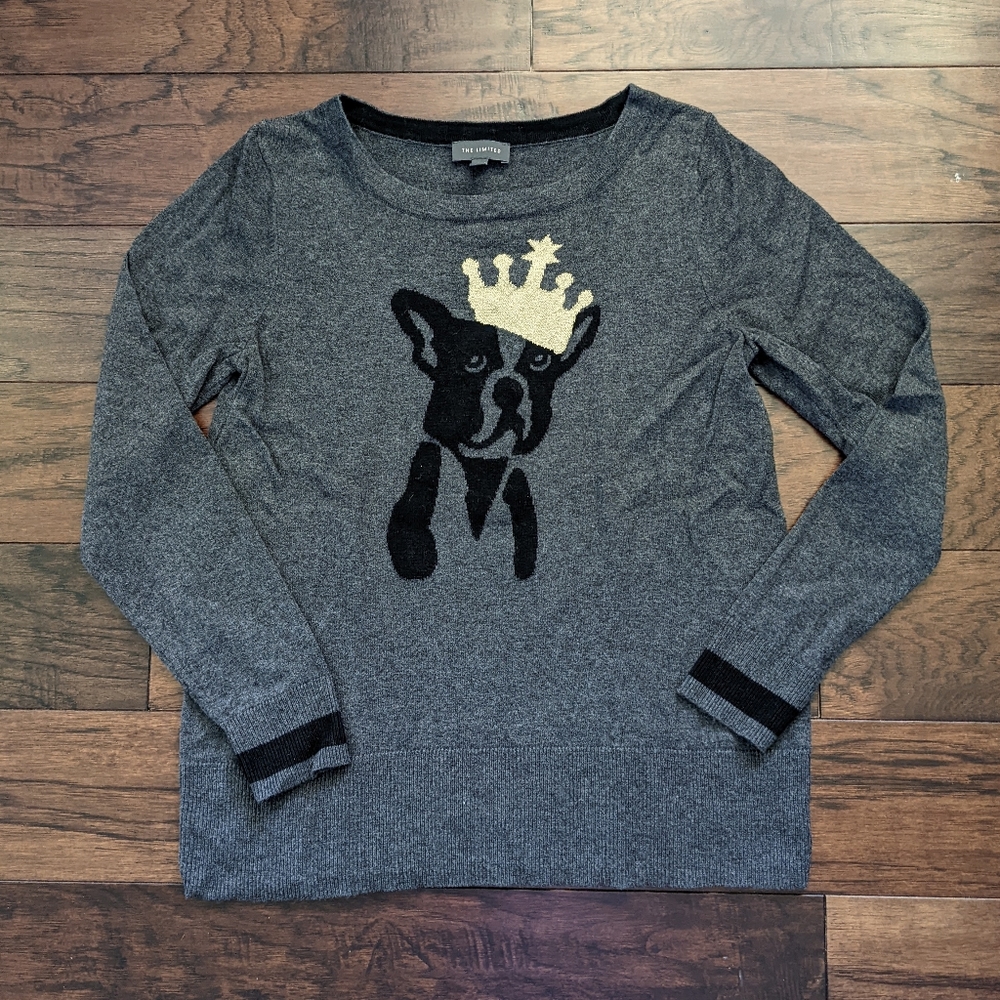 Limited Sweater Dog Gold Crown